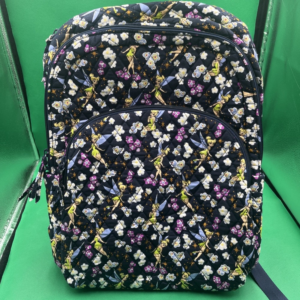 VERA BRADLEY‎ DISNEY TINKER BELL'S FLIGHT LARGE BACKPACK :NWT